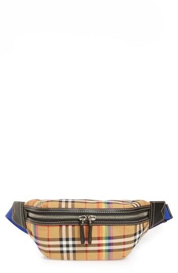 Burberry Medium Sonny Vintage Check Bum Bag - Beige