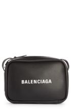 Balenciaga Small Everyday Calfskin Leather Camera Bag - Black