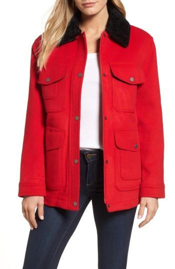 Women's Pendleton Manchester Waterproof Field Coat - Red