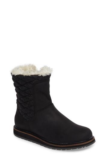 Women's Helly Hansen Seraphina Waterproof Boot With Faux Fur Trim .5 M - Black