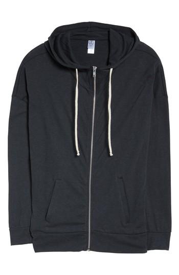Women's Alternative Cool Down Zip Hoodie, Size - Black