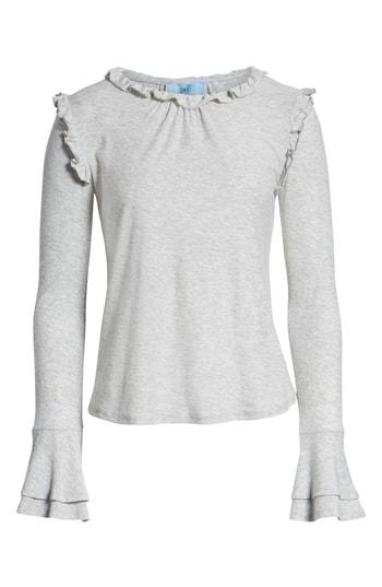 Women's Cece Ruffle Trim Top