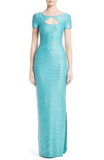 Women's St. John Collection Khari Sequin Knit Gown