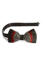 Men's Brackish & Bell Mesa Feather Bow Tie, Size - Black