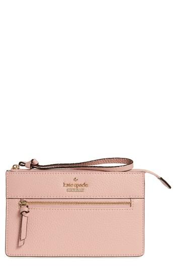 Women's Kate Spade New York Jackson Street - Lancey Leather Wristlet - Pink
