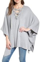 Women's Bishop + Young Harper Lace-up Poncho, Size - Grey