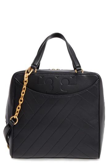 Tory Burch Chevron Quilted Leather Satchel -