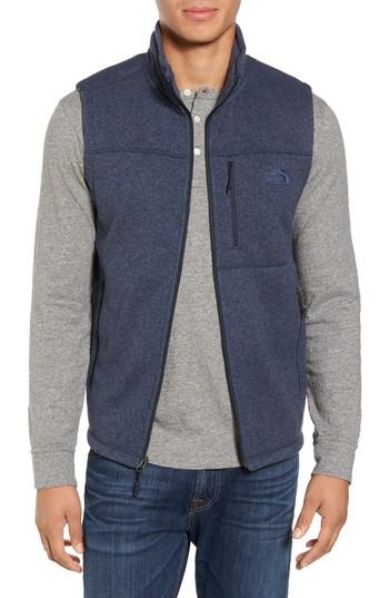 Men's The North Face Gordon Lyons Zip Fleece Vest - Blue