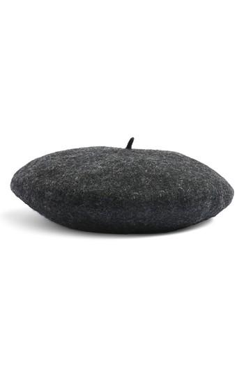 Women's Topshop Wool Blend Beret - Grey