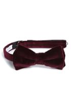 Men's Eton Velvet Bow Tie, Size - Red