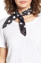 Women's Rag & Bone Gingham Bandana, Size - Black