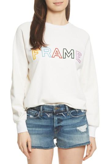 Women's Frame Logo Sweatshirt - White