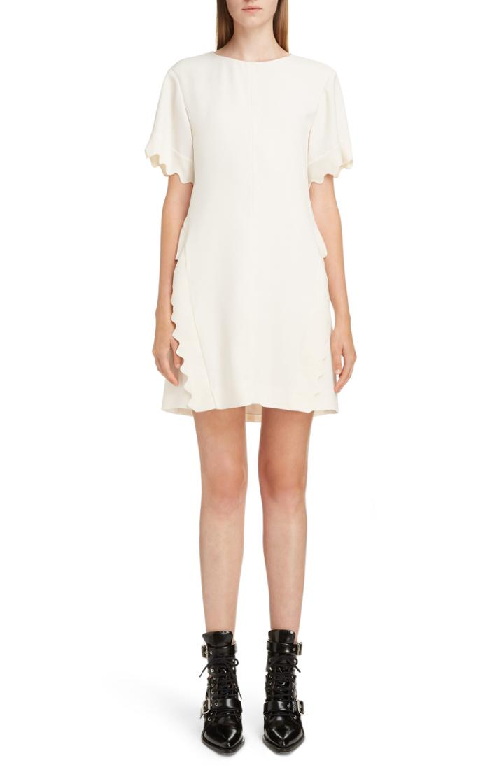 Women's Chloe Scallop Trim Shift Dress