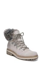 Women's Sam Edelman Bowen Faux Fur Trim Bootie M - Grey