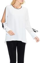 Women's Vince Camuto Split Sleeve Top, Size - White