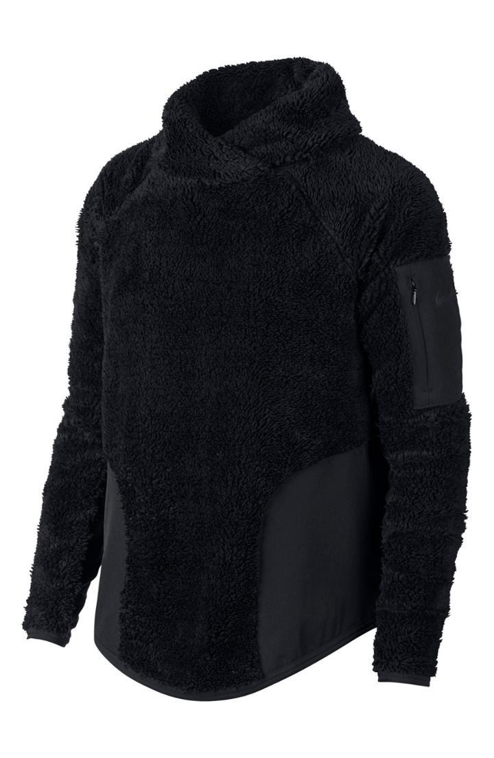 Women's Nike Fleece Mock Neck Top - Black