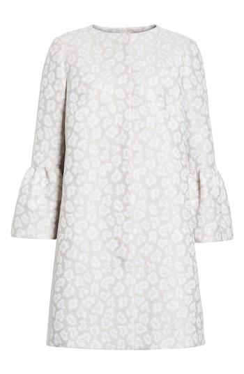 Women's Helene Berman Ruffle Sleeve Long Jacquard Jacket