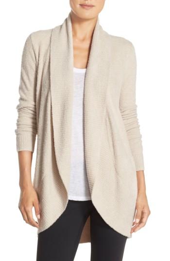 Women's Barefoot Dreams Cozychic Lite Circle Cardigan /x-large - Beige