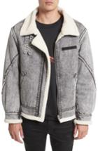 Men's Drifter Denim Bomber Jacket - Grey