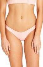 Women's Billabong Cheeky Rib Bikini Bottoms - Pink