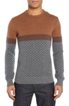 Men's Eleventy Trim Fit Cashmere Sweater, Size - Grey