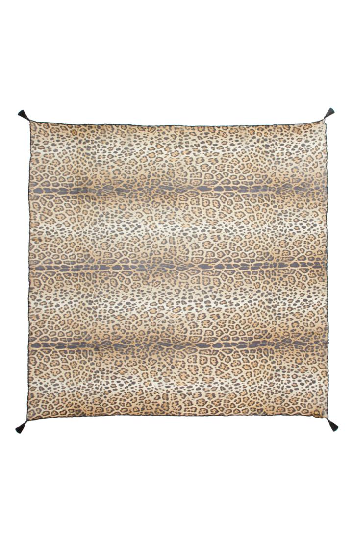 Women's Fuzzi Leopard Print Scarf
