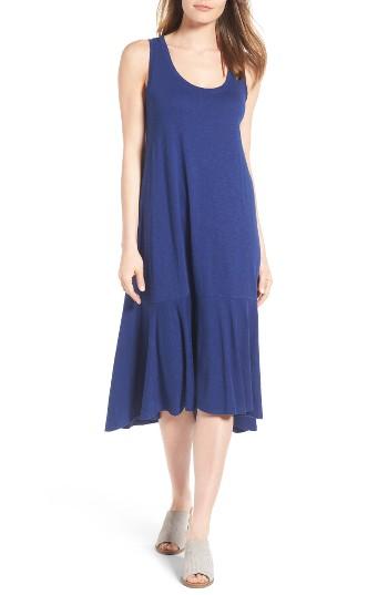 Petite Women's Caslon Drop Waist Jersey Dress P - Blue