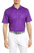 Men's Cutter & Buck Max Print Drytec Polo - Purple