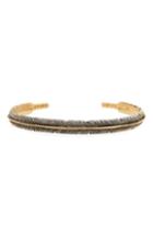 Men's Eleventy Silver Feather Cuff Bracelet