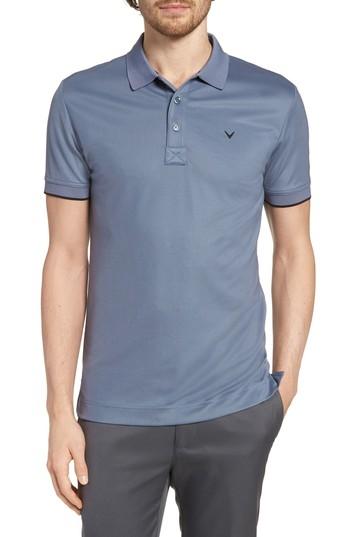Men's Callaway X Slim Fit Stretch Polo Shirt - Grey