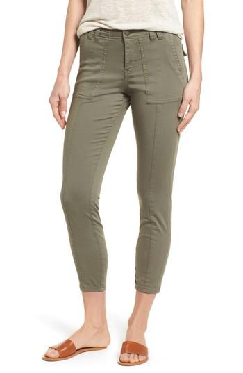 Women's Caslon Crop Utility Pants - Green
