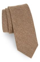 Men's The Tie Bar Zigzag Silk Tie, Size - Brown