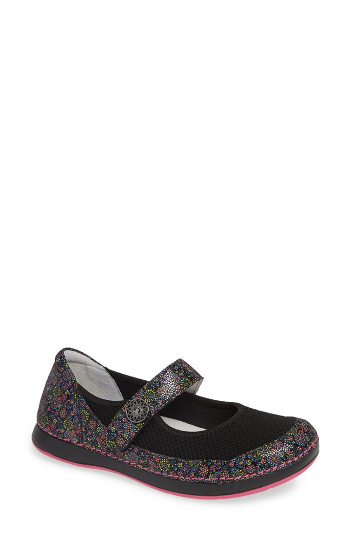Women's Alegria Gem Mary Jane Flat Us / 40eu - Black