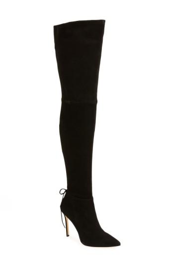 Women's Pour La Victoire 'caterina' Over The Knee Boot .5 M - Black