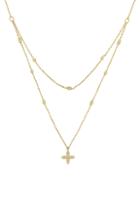 Women's Bony Levy Diamond Cross Layered Necklace (trunk Show Exclusive)