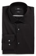 Men's Boss Jerris Slim Fit Dress Shirt - Black