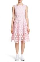 Women's Paskal Geo Laser Cut Fit & Flare Dress - Pink