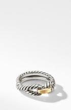 Women's David Yurman Cable Loop Ring With 18k Gold