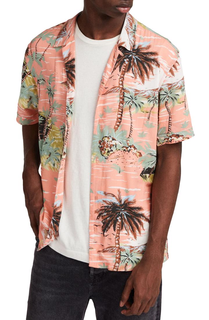 Men's Allsaints Luau Camp Shirt