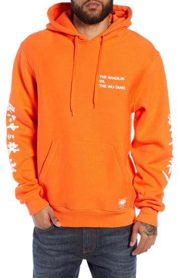 Men's Wu Wear Shaolin Vs. Wu-tang Graphic Hoodie - Orange