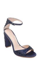 Women's Jewel Badgley Mischka Jillian Crystal Sandal .5 M - Blue