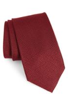 Men's Nordstrom Men's Shop Solid Silk Tie, Size - Burgundy