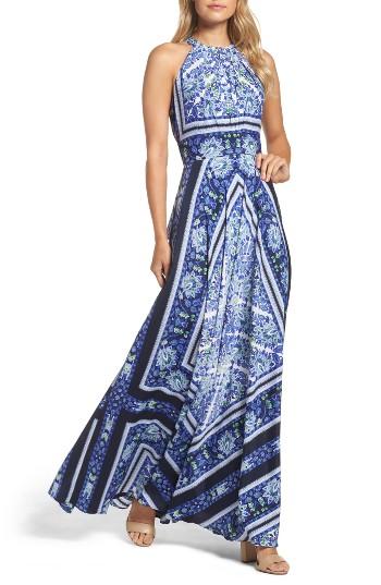 Women's Eliza J Scarf Print Maxi Dress