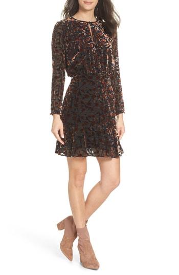 Women's Sam Edelman Velvet Burnout Dress - Red