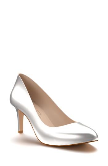 Women's Shoes Of Prey Round Toe Pump .5 B - Metallic