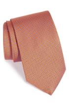 Men's Eton Geometric Silk Tie, Size - Yellow