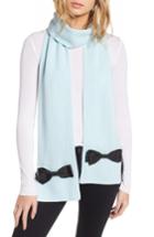 Women's Kate Spade New York Grosgrain Bow Muffler Scarf, Size - Blue