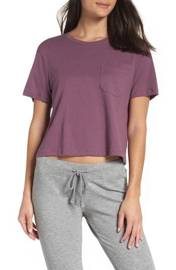 Women's Richer Poorer Boxy Crop Tee - Purple