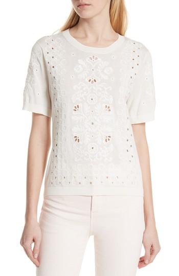 Women's Tory Burch Channing Sweater - White