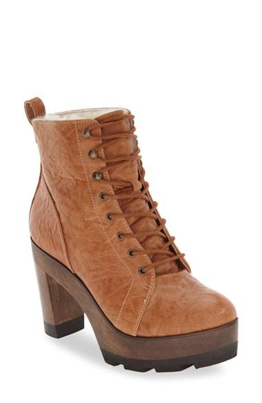 Women's Kelsi Dagger Brooklyn 'farren Vintage' Platform Bootie .5 M - Brown